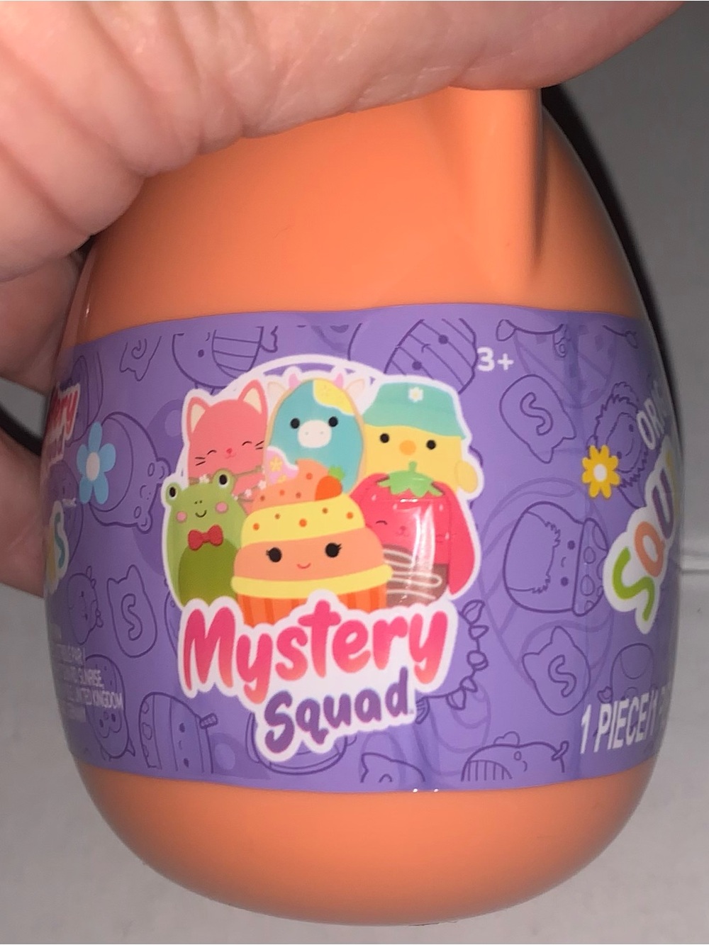 Squishmallows Mystery Squad Orange and Purple Collectible - Picture 4 of 4